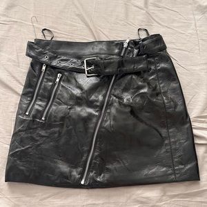 Pleather skirt